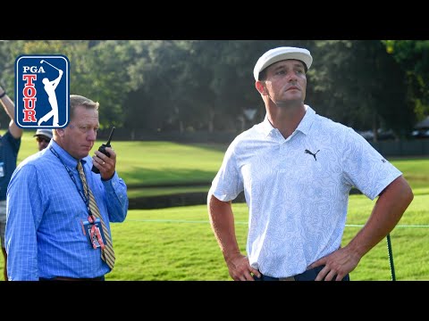 Bryson DeChambeau gets free drop after fan takes his ball at TOUR Championship
