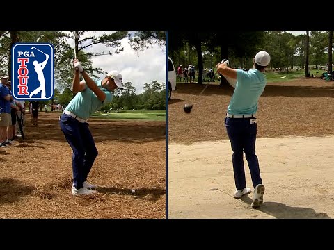 Driver off the dirt sets up improbable birdie for Wesley Bryan at Wells Fargo in 2019