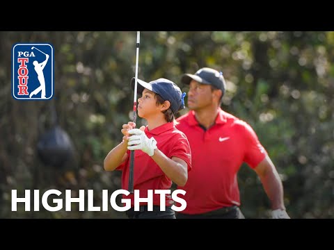 Charlie Woods’ back-to-back solo birdies at PNC Championship | 2021