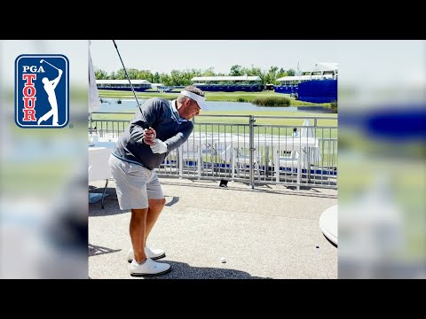 Sean Payton’s incredible shot from hospitality tent at Zurich Classic