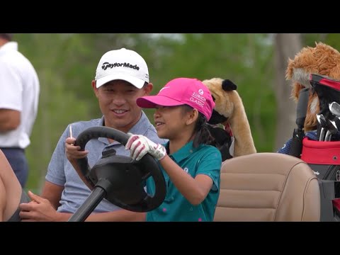 Morikawa, Rose and Horschel surprise First Tee students at Zurich Classic