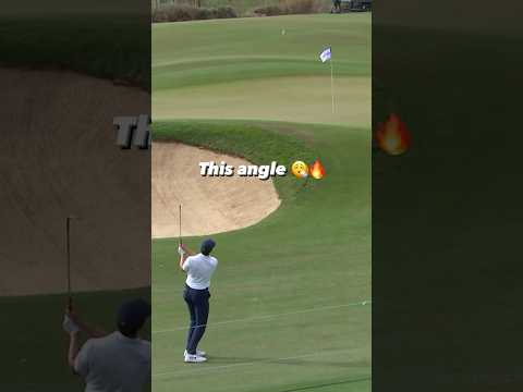 One of the sauciest hole-outs you’ll ever see 🔥